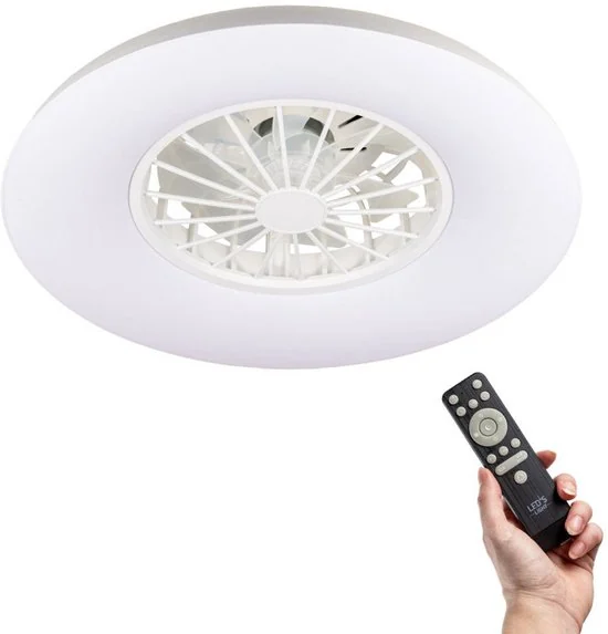 LED's Light plafondlamp met ventilator, 39W en 3300 lumen